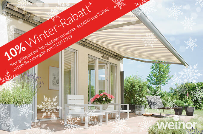 Markisen Topmodelle von weinor Markisen zum Winterpreis