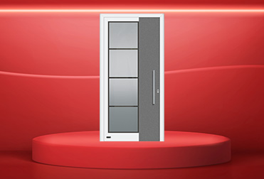 Moderne weiße Haustür von Köster