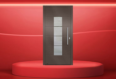 Moderne weiße Haustür von Köster